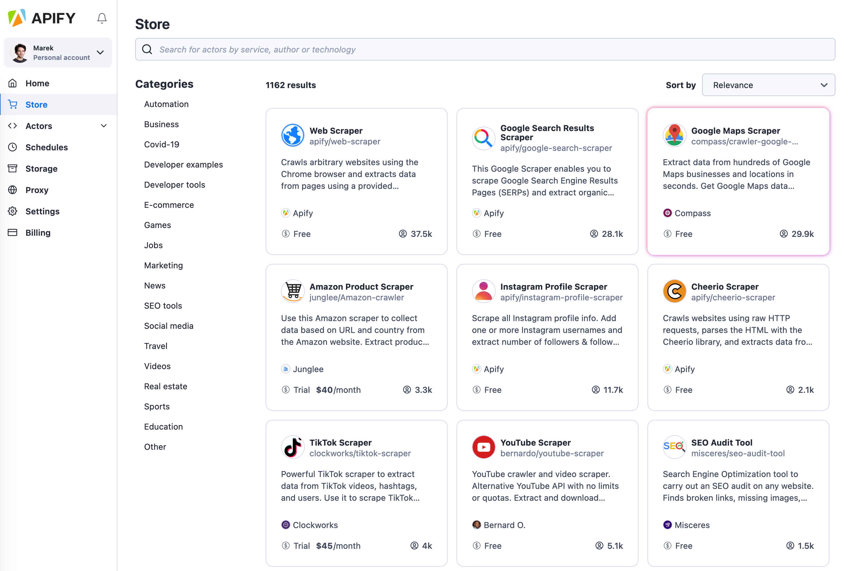 Apify Store